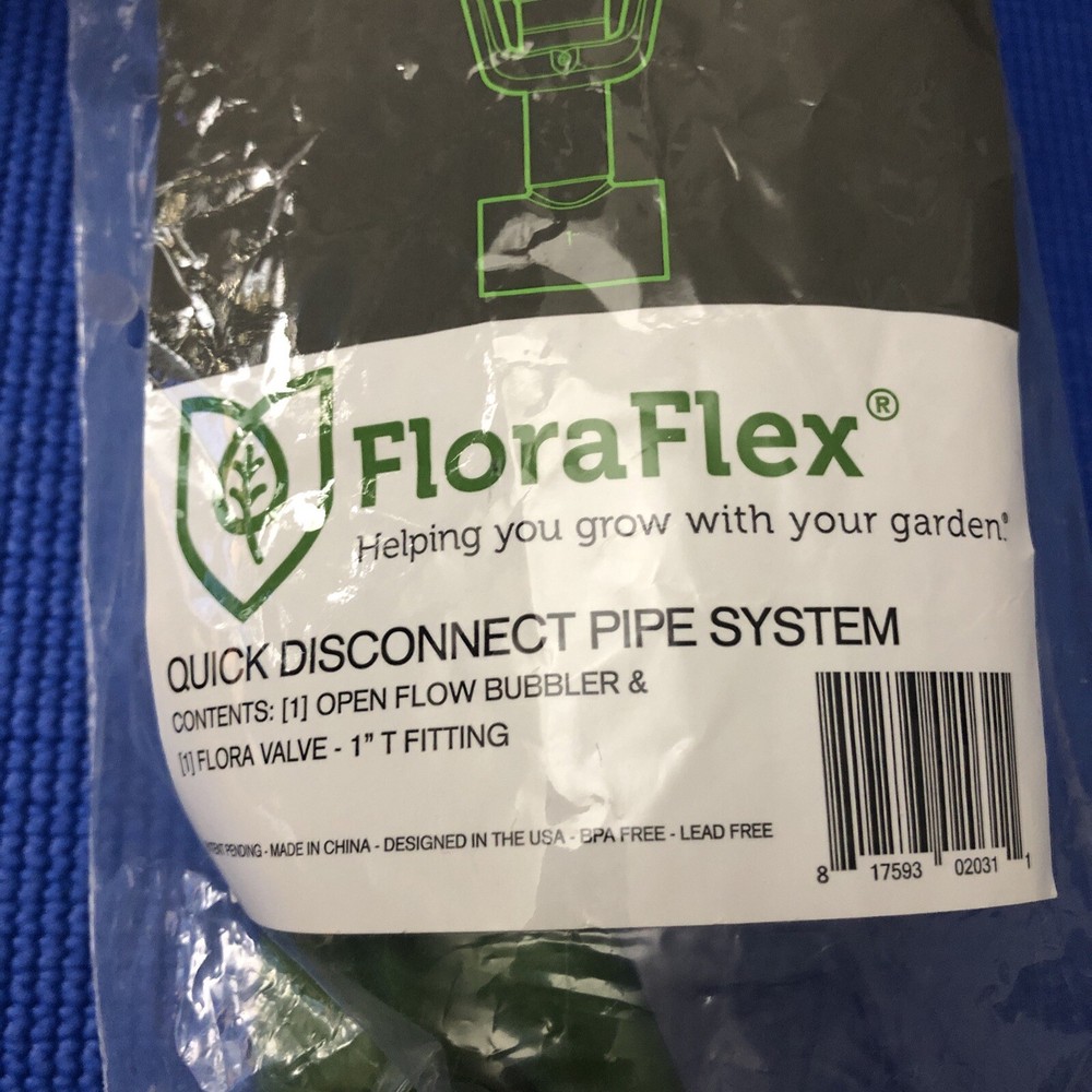 FloraFlex Quick Disconnect Pipe System Flow Valve 1” NIP