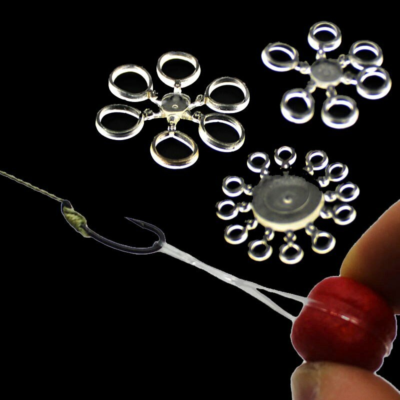 120Pcs Pellet Bait Bands Clear Carp Coarse Fishing Floater Surface Latex Bait