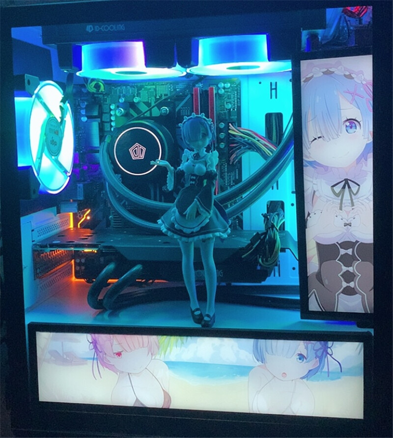 DIY Anime Light Board For PC Installed Custom Made Computer Case Decoration New
