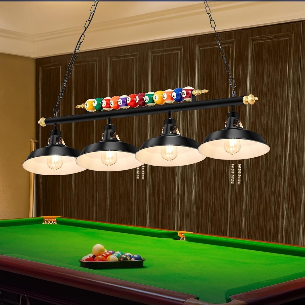 Adjustable Pool Table Lights for 7'-8' Billiard Light Hanging Pool Table Light F