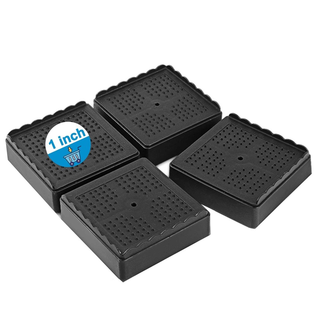 Adjustable Bed Risers Heavy Duty 1-4 Inch Stackable Furniture Riser Blocks