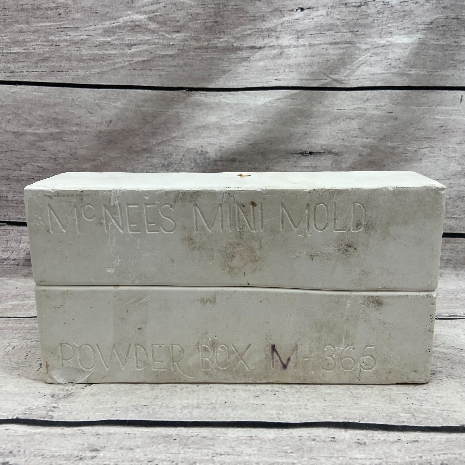 McNees Mini Ceramic Slip Casting Mold Powder Box Jar #M-365