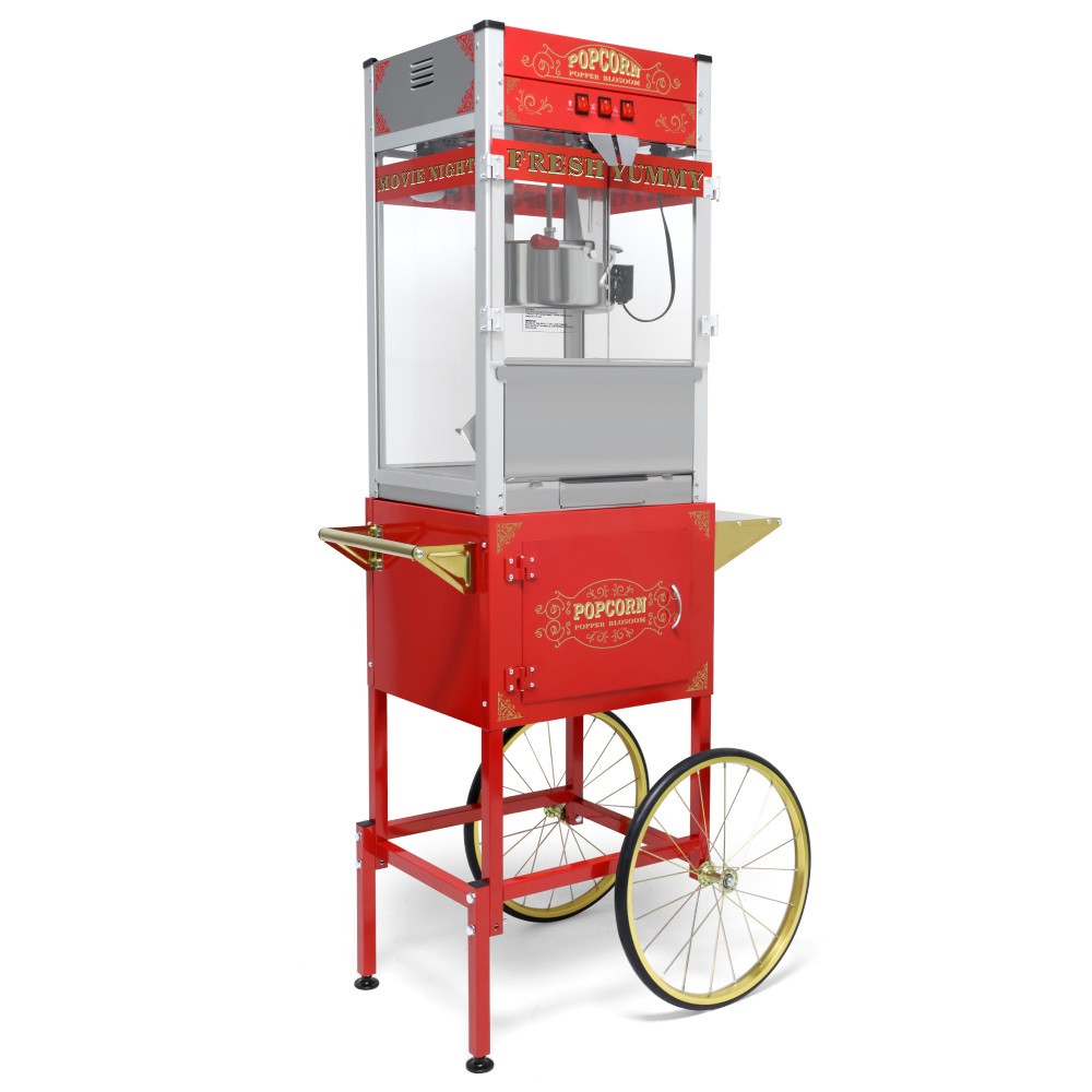 16" Popcorn Machine with Cart: This Popcorn Machine on Wheels