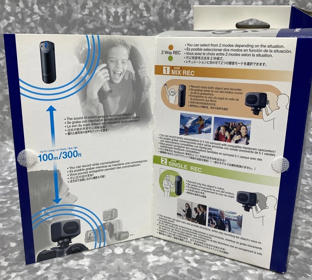 SONY ECM-HW2 CONDENSER WIRELESS CONSUMER MICROPHONE W/ BLUETOOTH