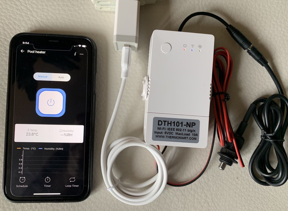 Wi-Fi Remote Gas pool Heater Thermostat/Timer Sauna program Temperature Control