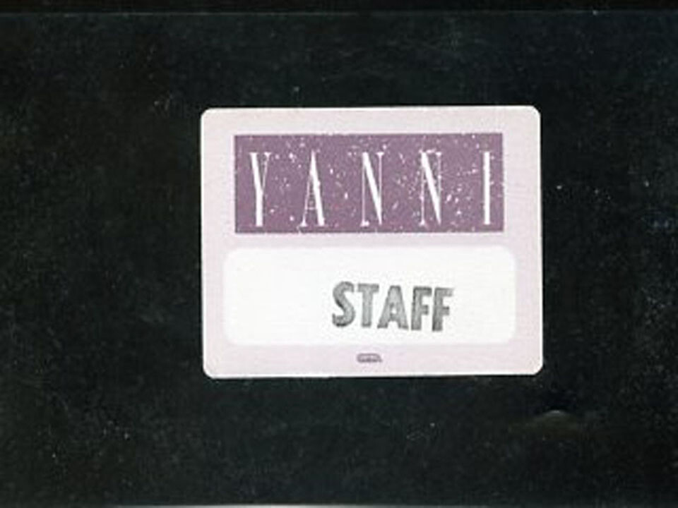 Yanni - Satin backstage staff pass