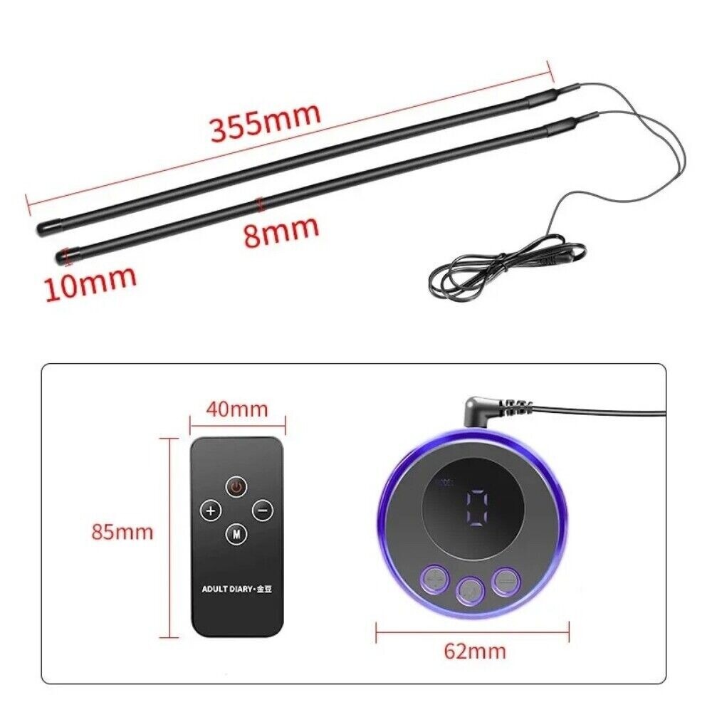 Electric Penis-Stretcher Enhancer-Ball-Scrotum-Ring-Delay-Ejaculation Men Remote
