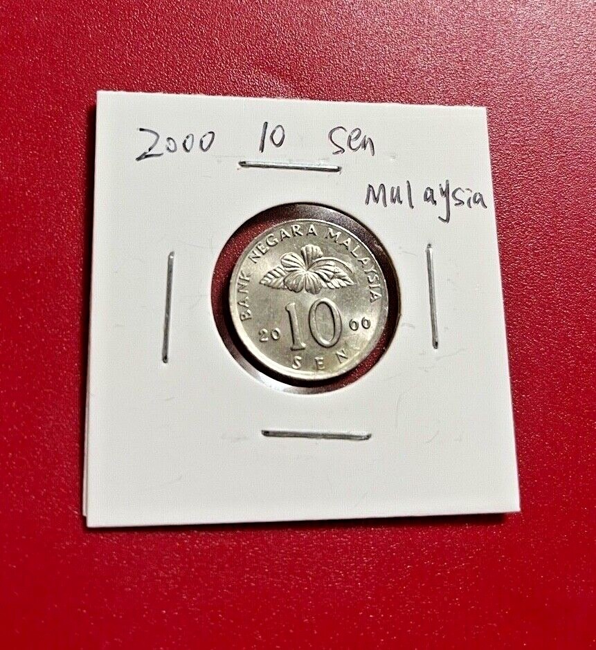 2000 10 SEN MALAYSIA COIN - NICE WORLD COIN !!!