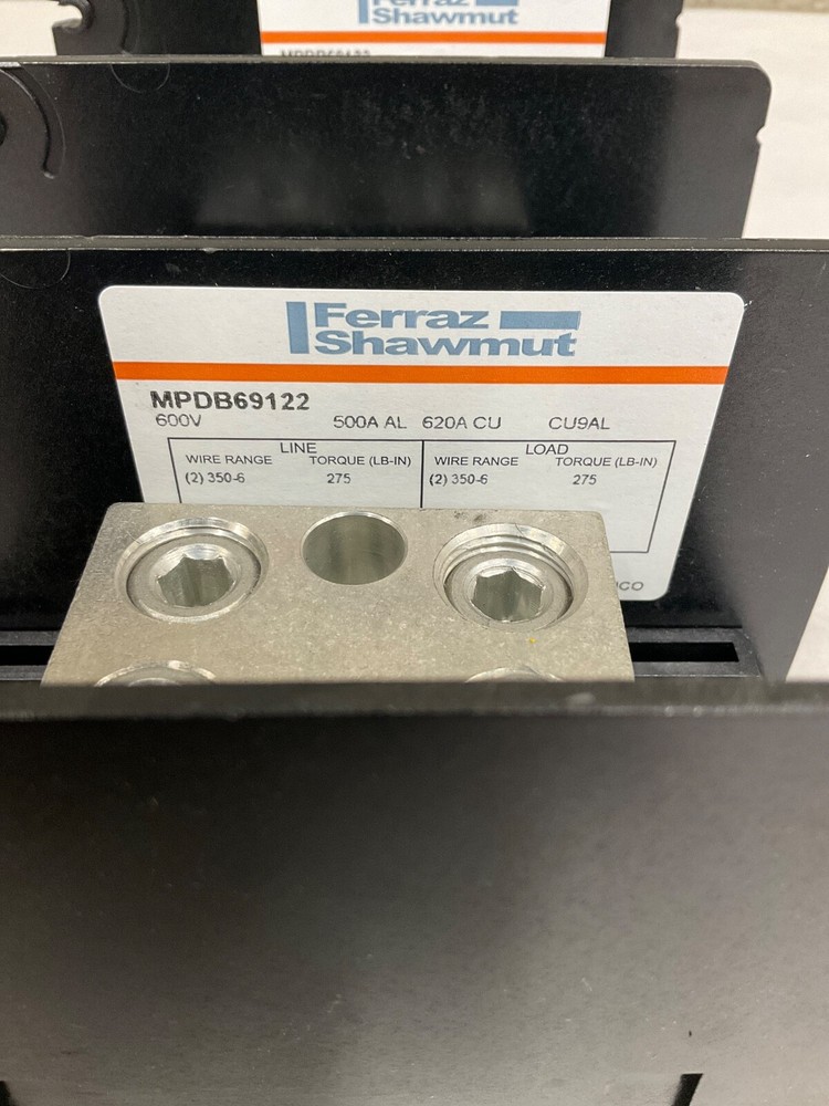 Ferraz Shawmut MPDB69122 Power Distribution Block 5 Pole 600V