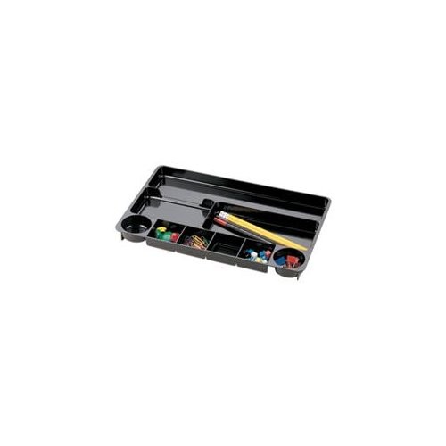 Officemate 26032 Drawer Tray 9 Compartment Black Plastic 14" Width