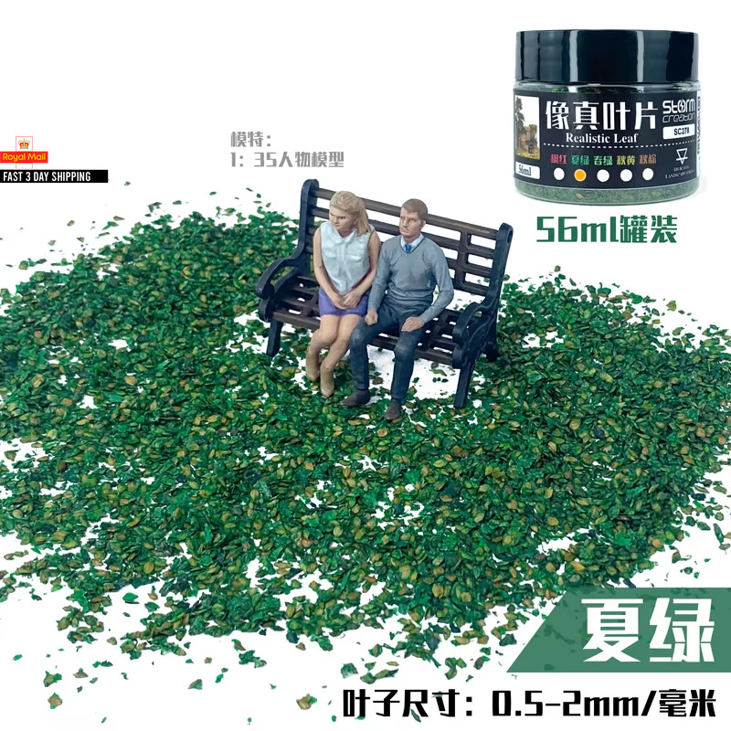 Diorama Leaf Ho Scale DIY Model Making Miniature Trees Foliage 1:72 Simulation L