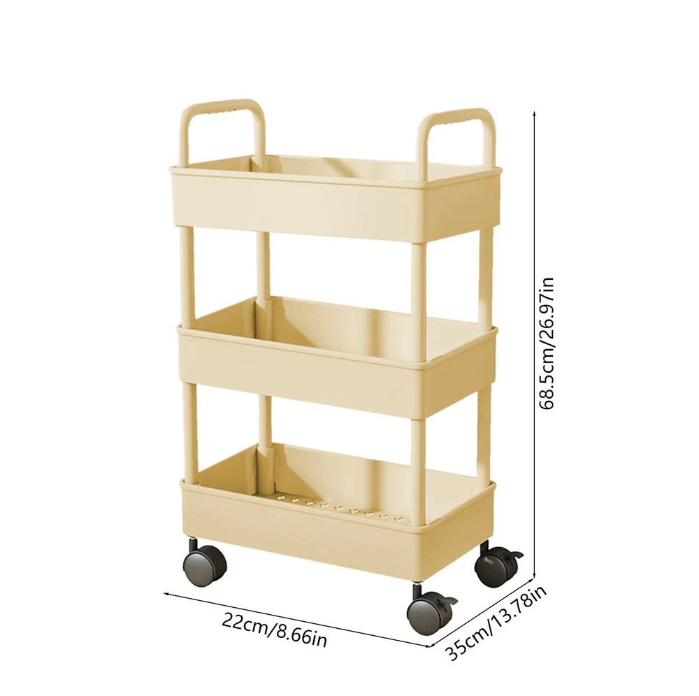 Metal Utility Cart Rolling Storage