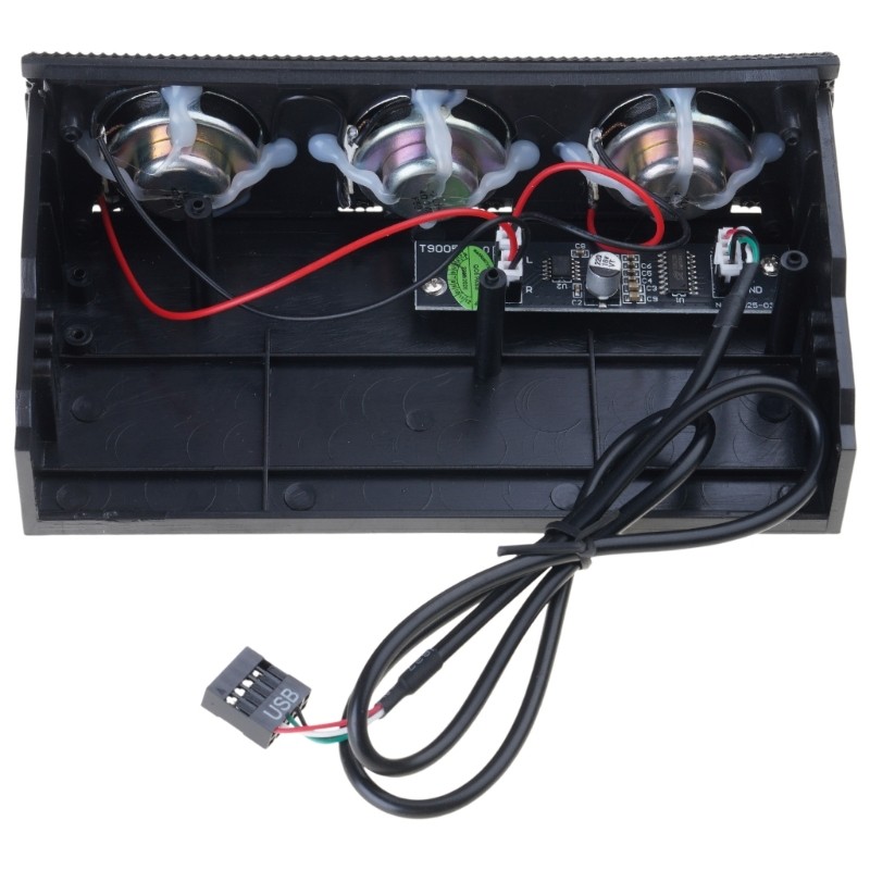 PC Front Panel Media Dashboard Stereo Surround Speaker Front Bay Computer for