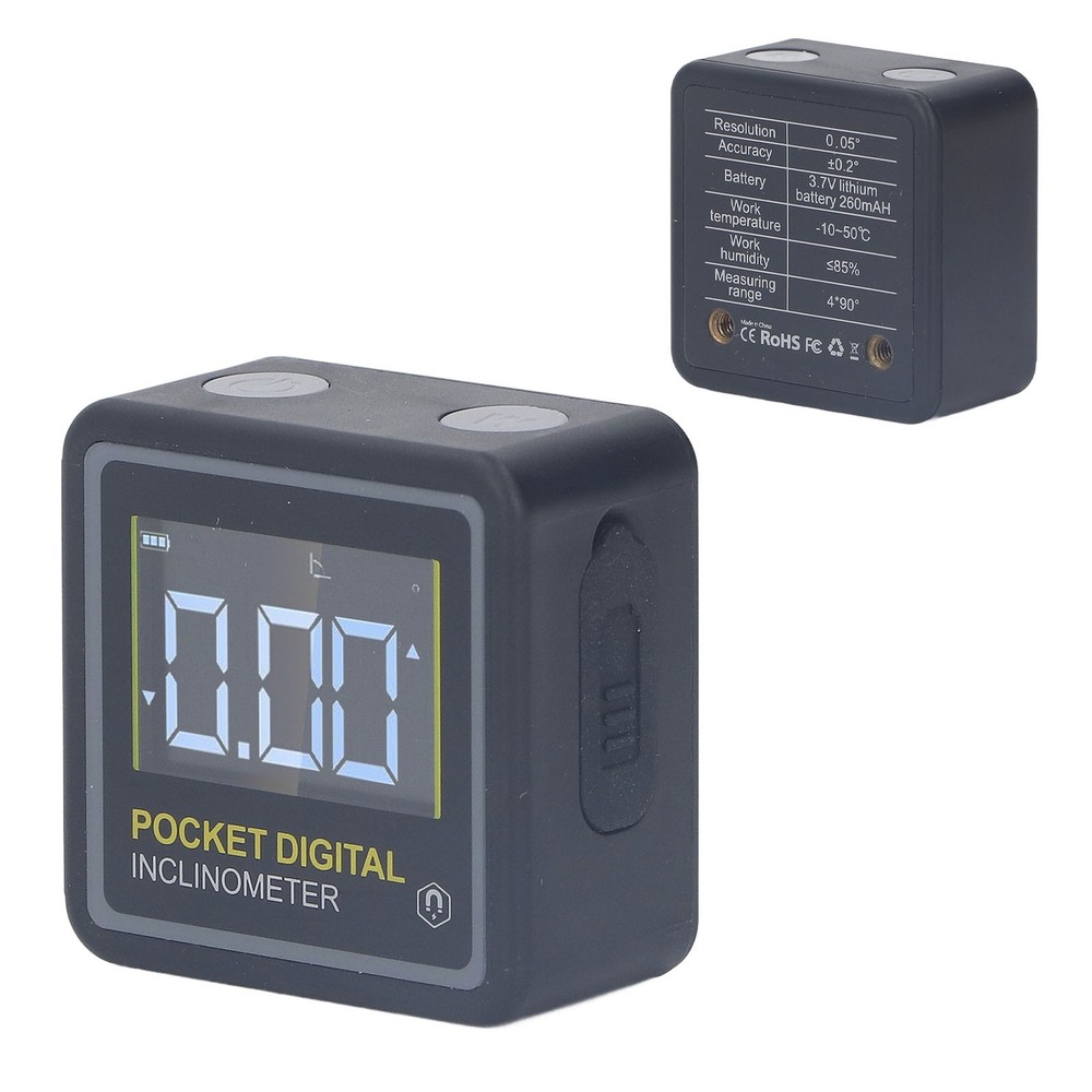 Pocket Digital Inclinometer Protractor Magnetic Angle Finder Measuring Tool WT