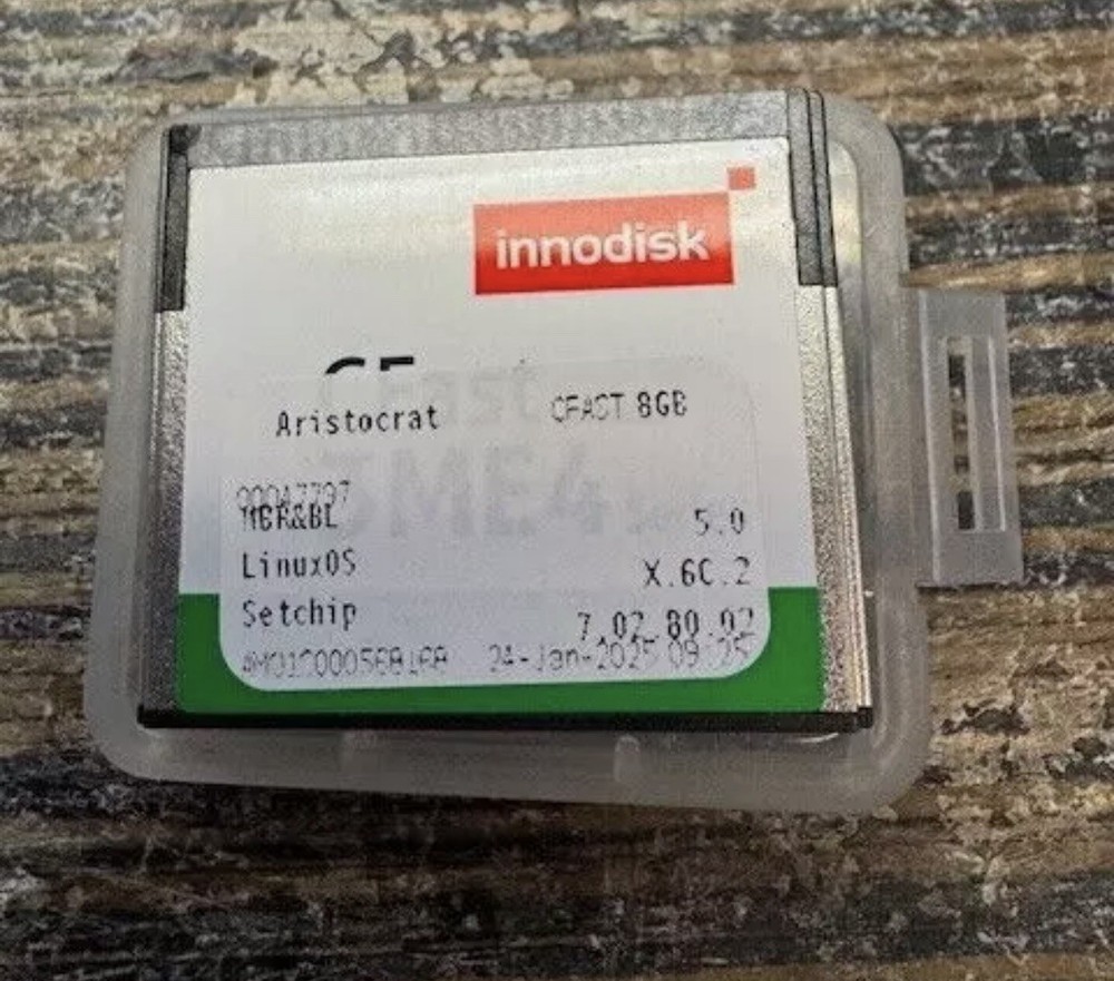 Aristocrat Setchip X6C.2 Game Ram Clear Cfast Software 7.02.80.02