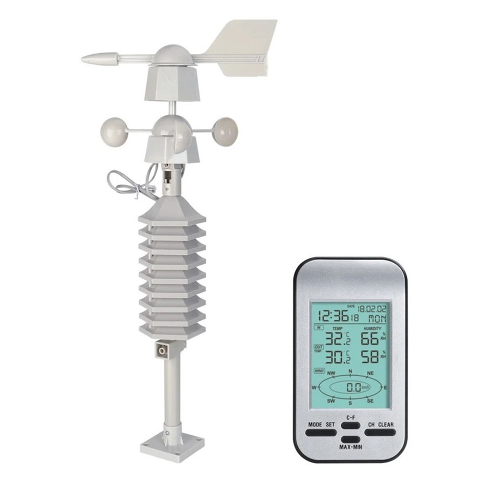 Portable Weather Meter with Wireless Anemometer Comprehensive Weather Reporting