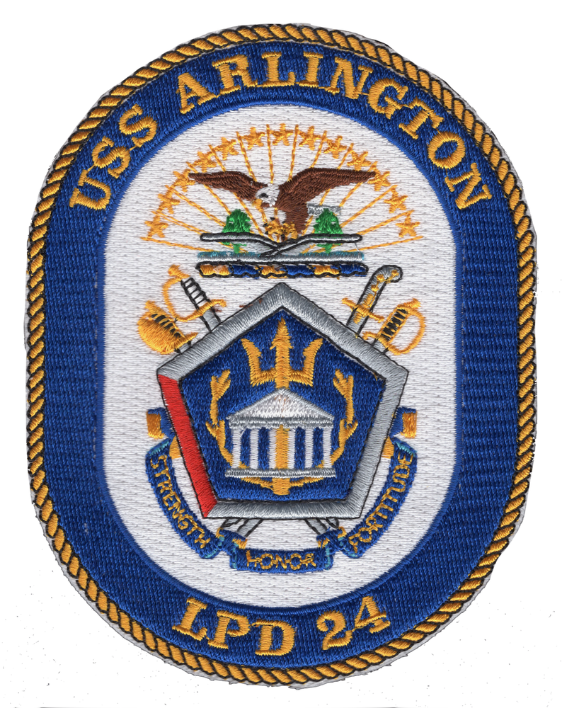 USS Arlington LPD-24 Amphibious Transport Dock Patch