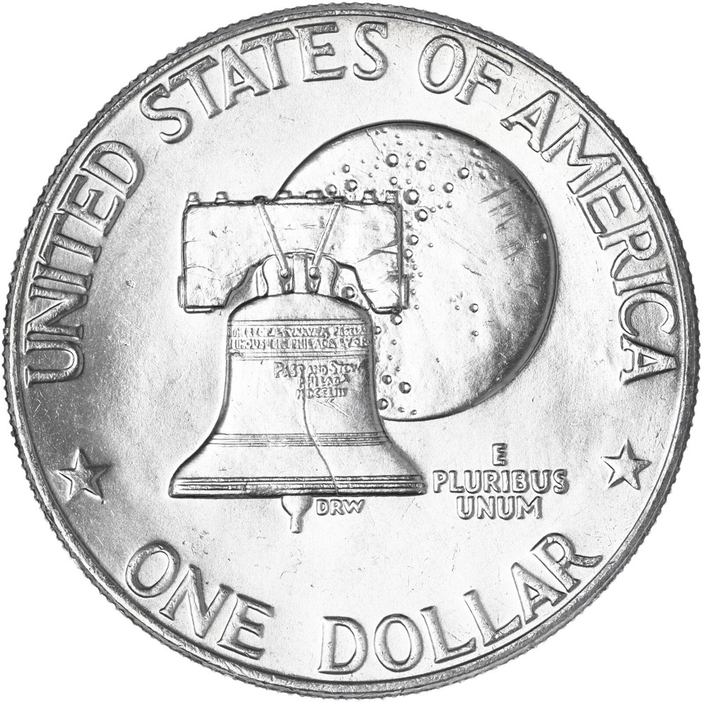 1976 D Eisenhower Bicentennial Dollar Type 2 Choice BU Ike Coin