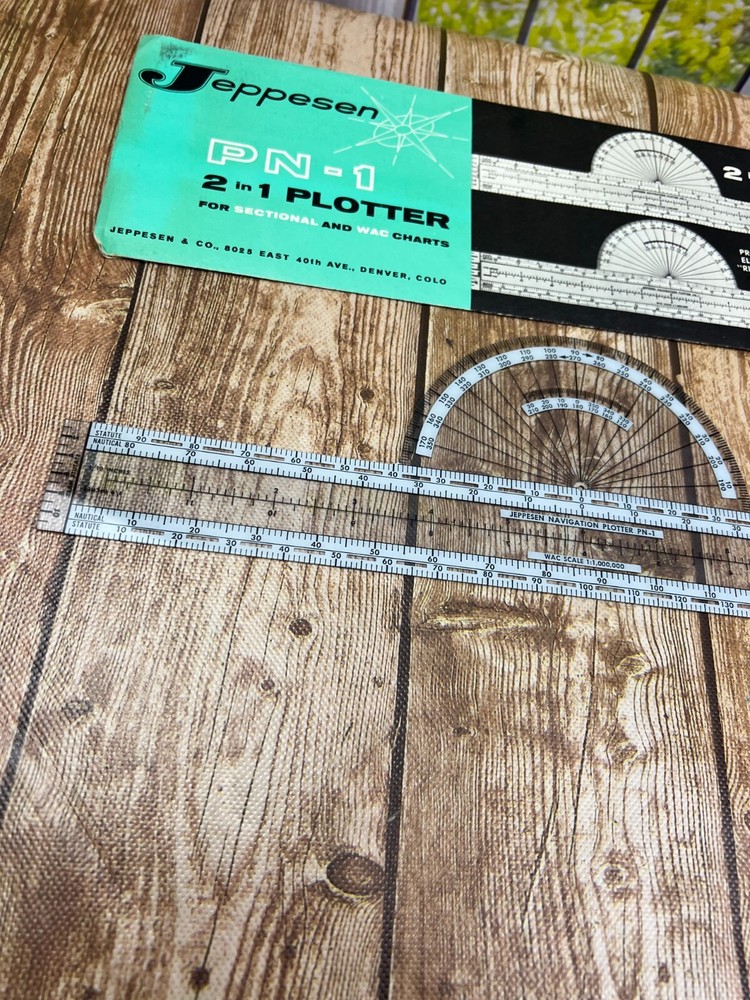 Vintage Jeppesen PN-1 2 in 1 Plotter in sleeve