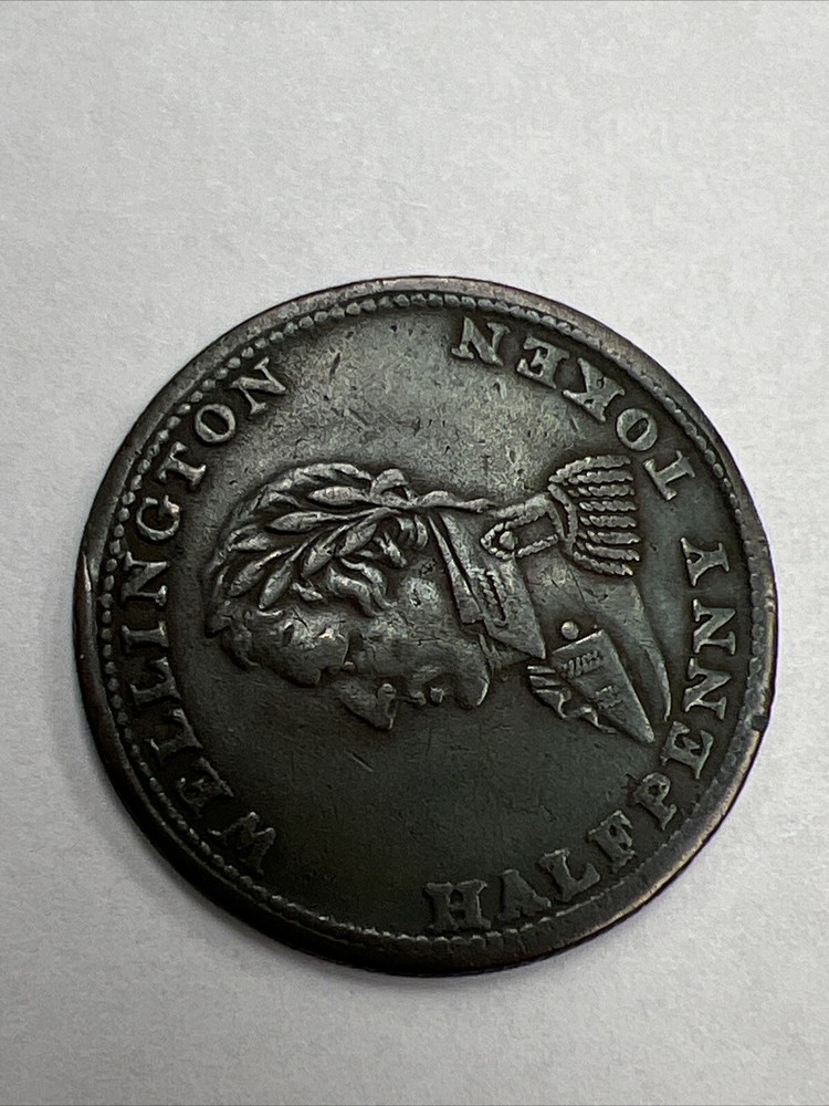 1814 Wellington Canada Halfpenny Token