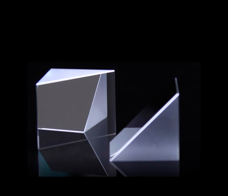 2pcs Right Angle Reflective Prism 45° Optical Glass Measurement Experiment