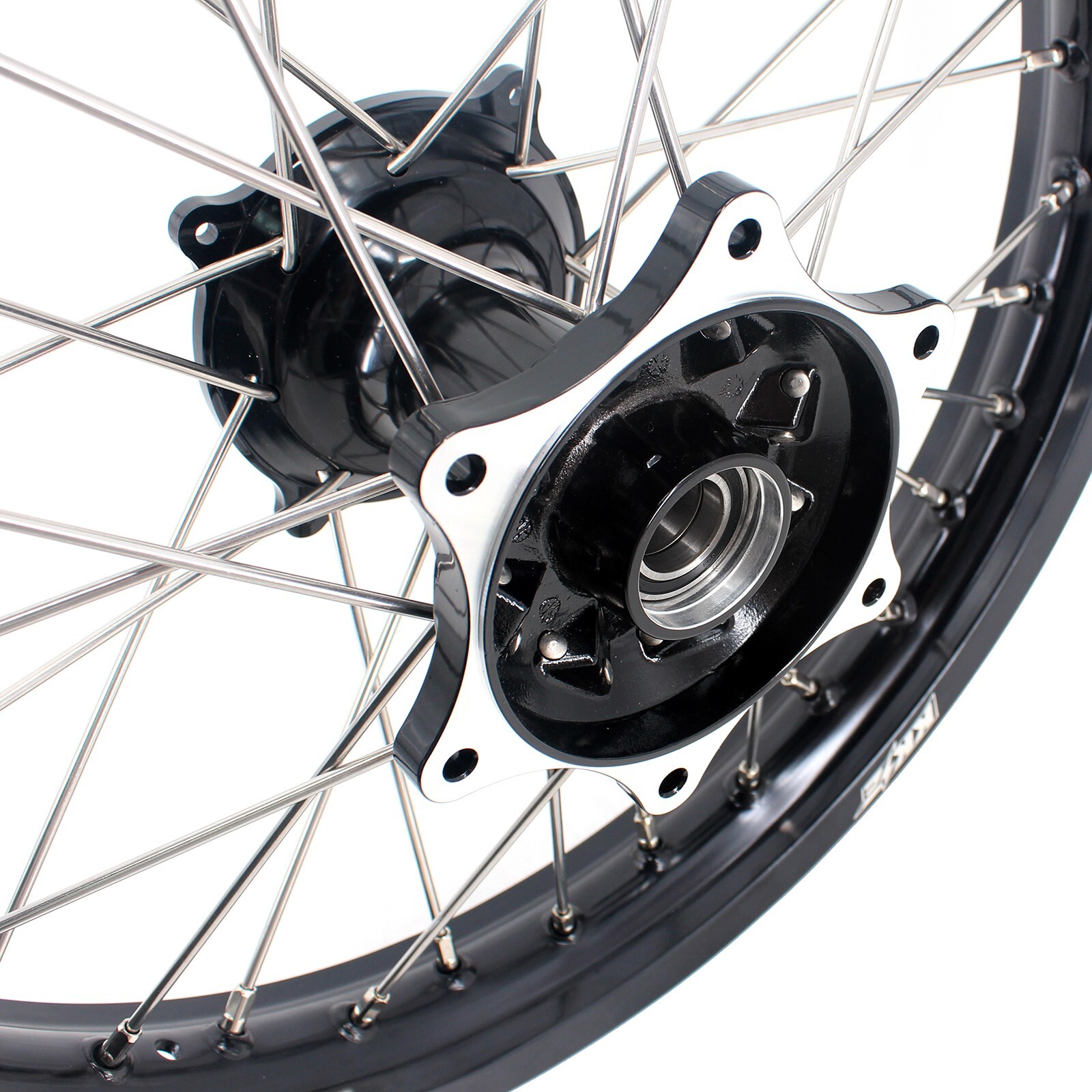 KKE 21/19" Cast MX Wheels Fit Honda CR125R CR250R 1995-2001 CR500R 1996-01 Black
