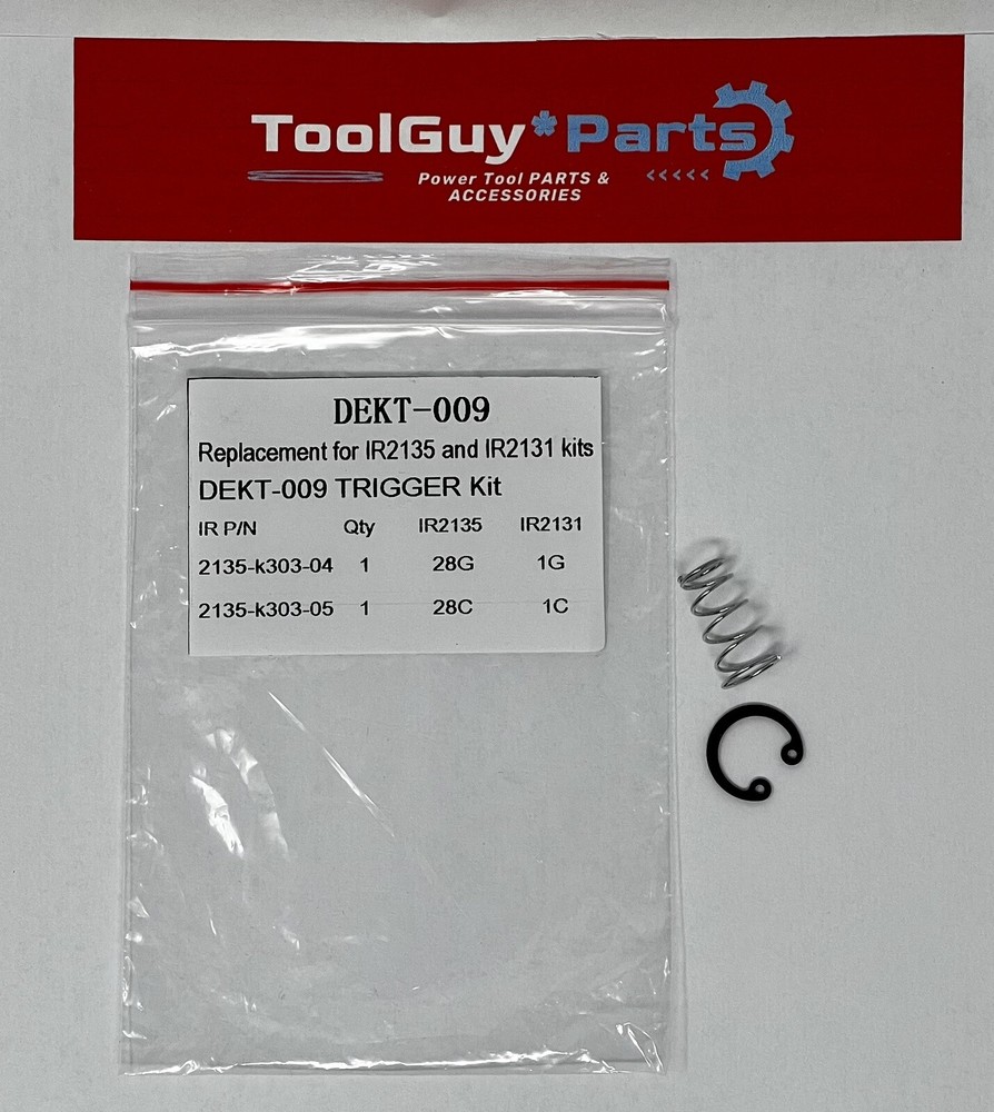 Trigger Spring Kit replacement fits Ingersoll Rand models IR2135, IR2131