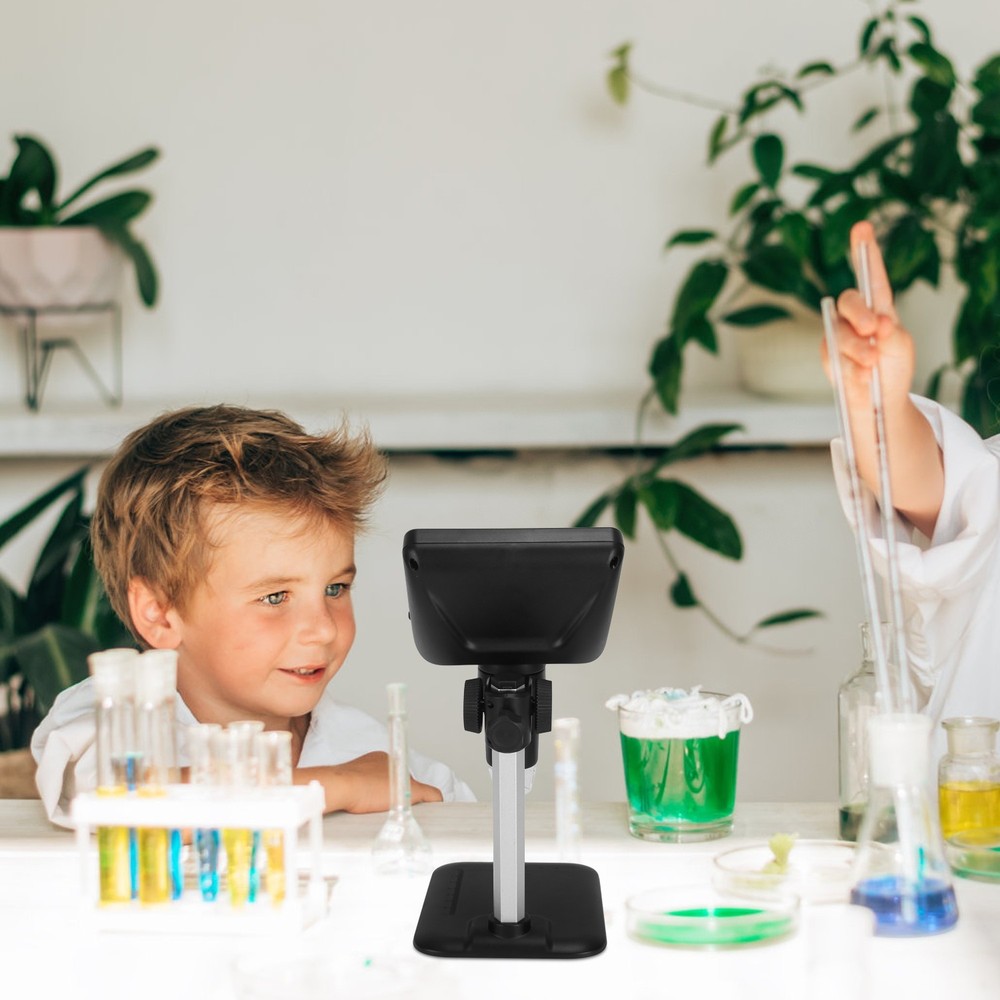 1000X Digital Microscope 4.3" LCD 8LEDs USB to PC for Coin / Electronics