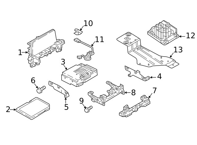 Genuine Mazda Amplifier Bracket K128-66-9B0