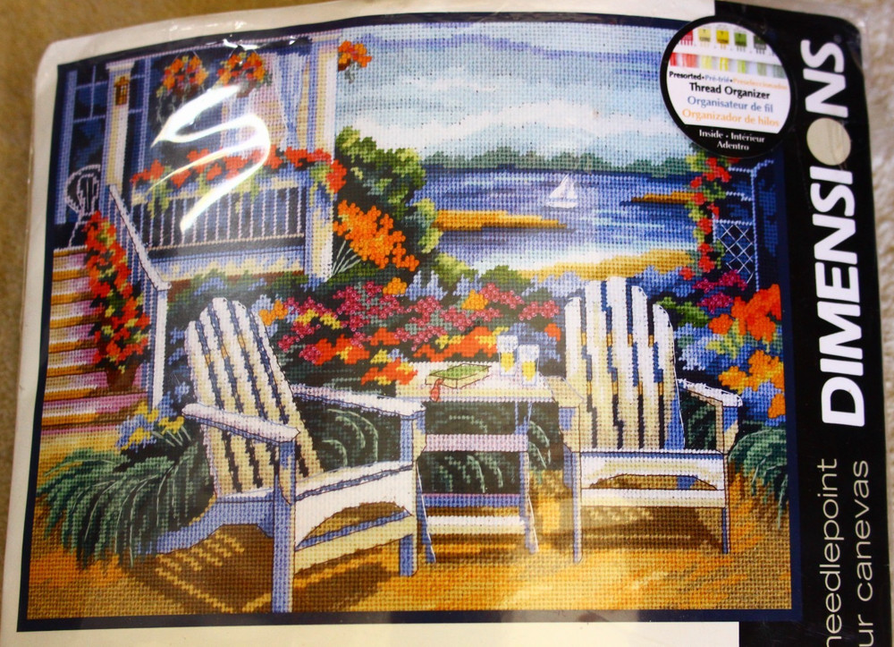 Dimensions 20070 Beach Retreat Needlepoint kit Open package