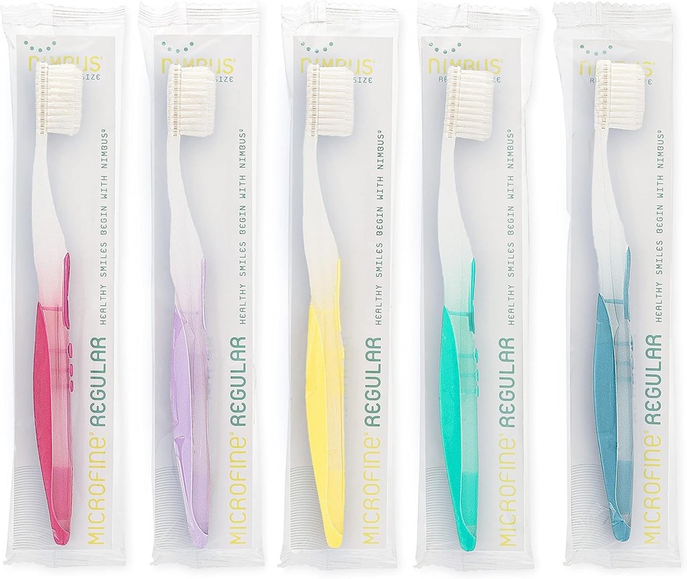 NIMBUS Extra Soft Toothbrushes (Regular Size Head), Periodontist Design...