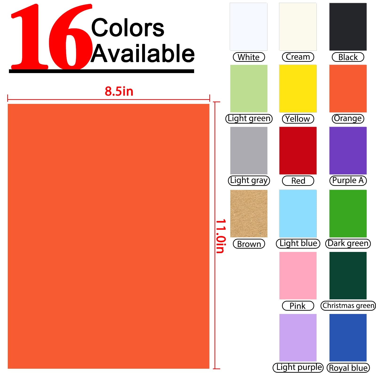 Cardstock 8.5" X 11 ",Cardstock Paper 85 Lb/230 Gsm,Colored Card Stock for Print