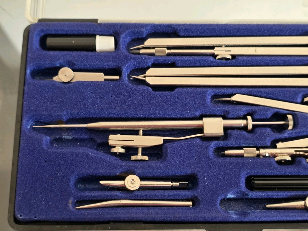 DAHLE Technical Drawing Compass Set Geometry Drafting Instruments Boxed