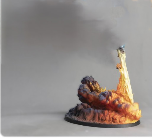 3D printed Storm Dragon Guard Dragon Breath Base