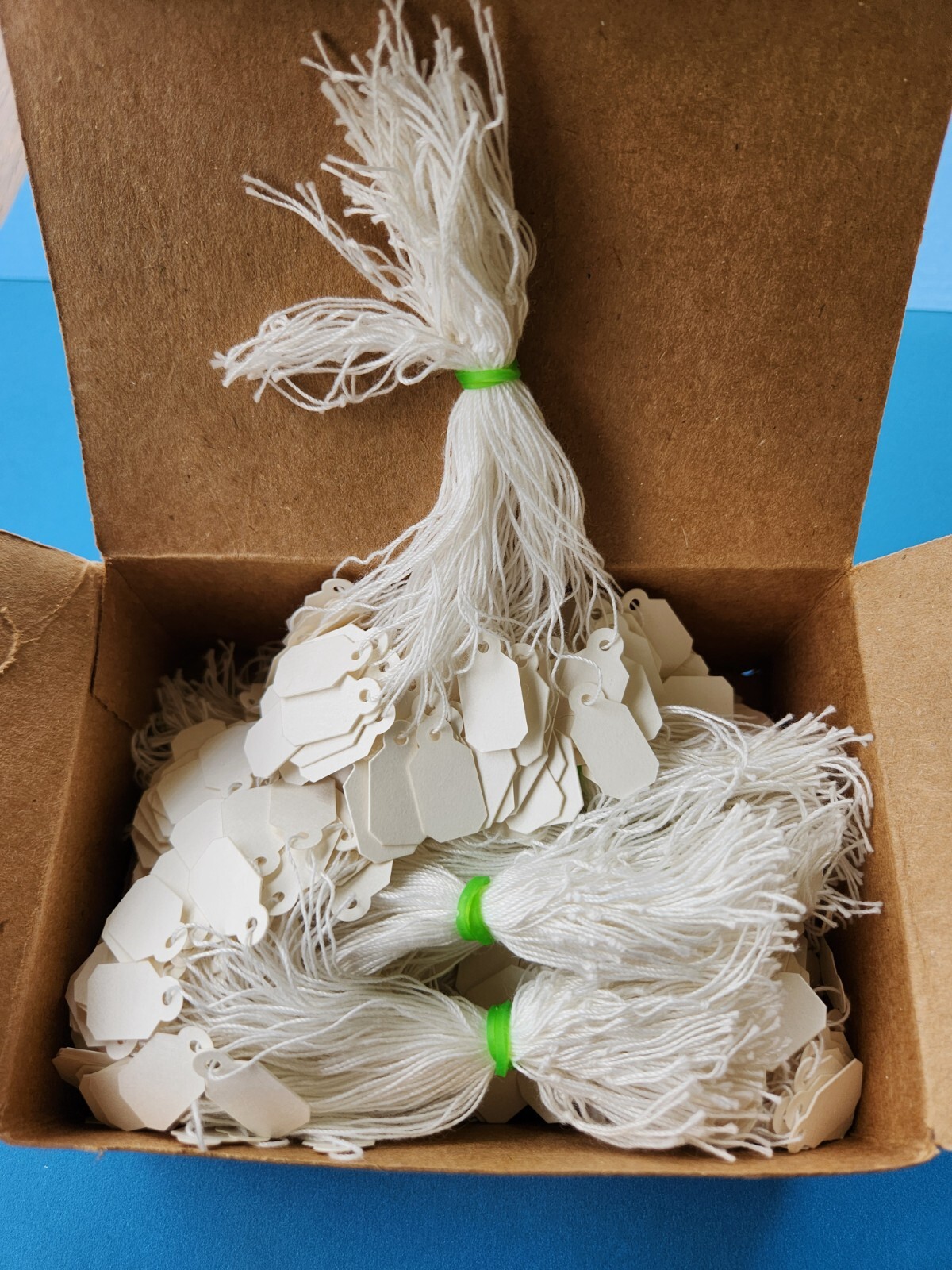 Blank White Merchandise Retail Price Tags String Strung Jewelry Small Hang Tag