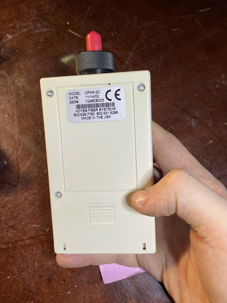 Noyes Opm4 SM Mm Optical Power Meter Opm4-2c