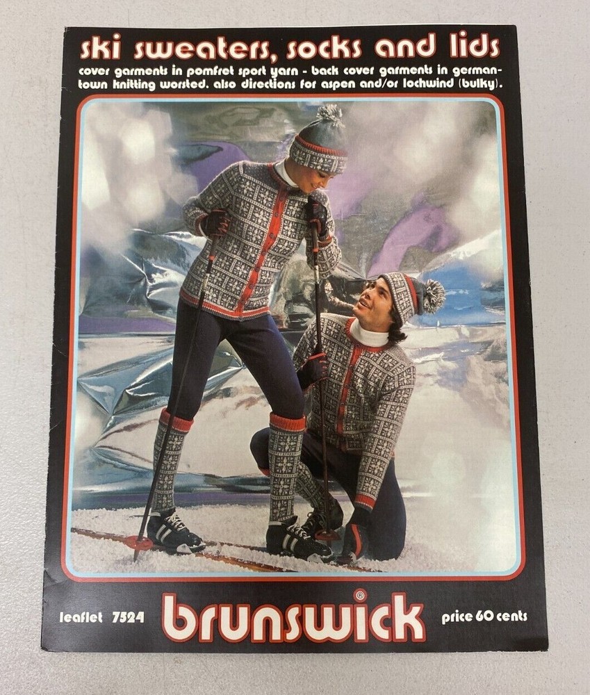 BRUNSWICK LEAFLET 7524 SKI SWEATERS, SOCKS AND LIDS
