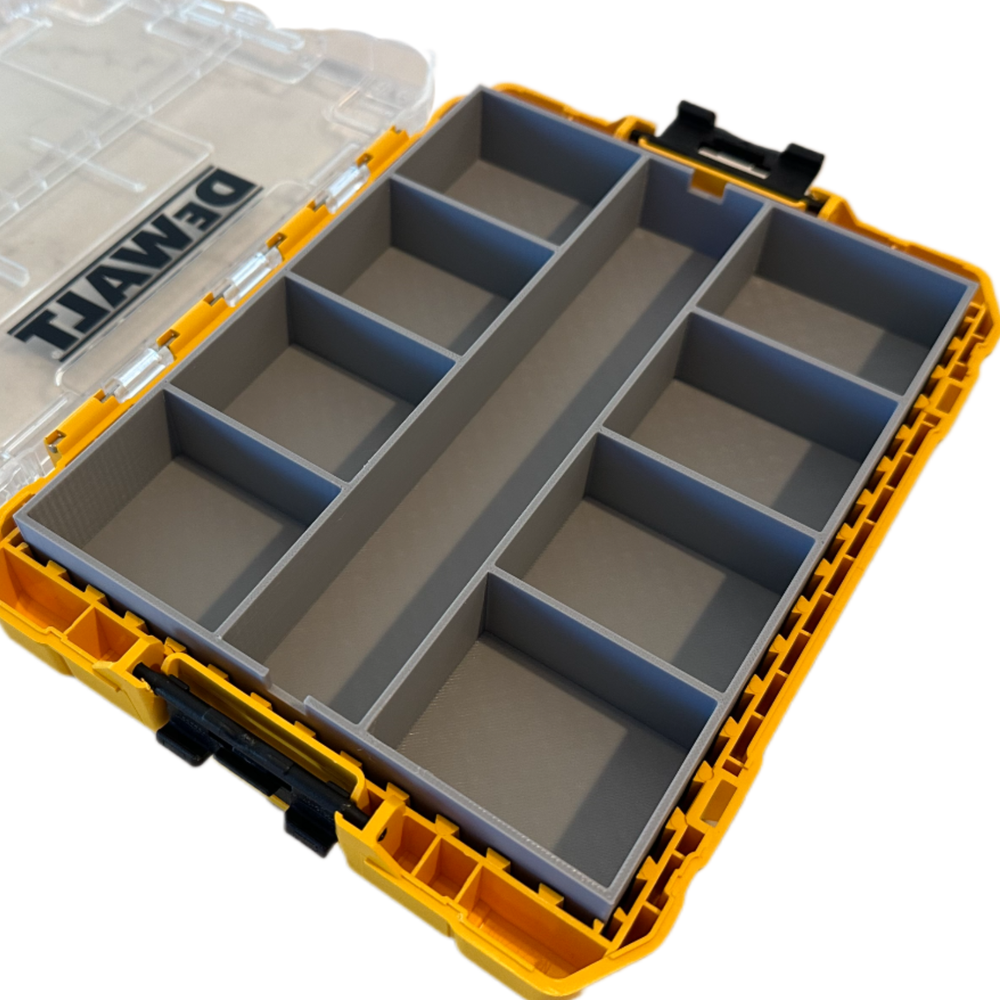 Impact bit holder insert for DEWALT Medium ToughCase (9 compartment)