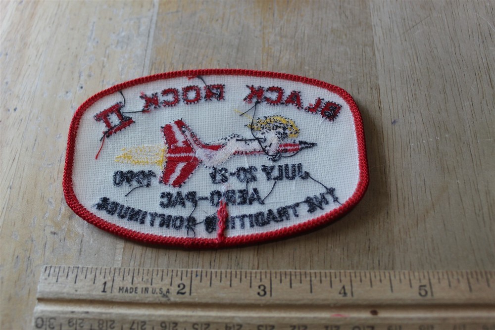 BLACK ROCK II AERO PAC JULY 20 -21 1990 ROCKET SPACE PATCH