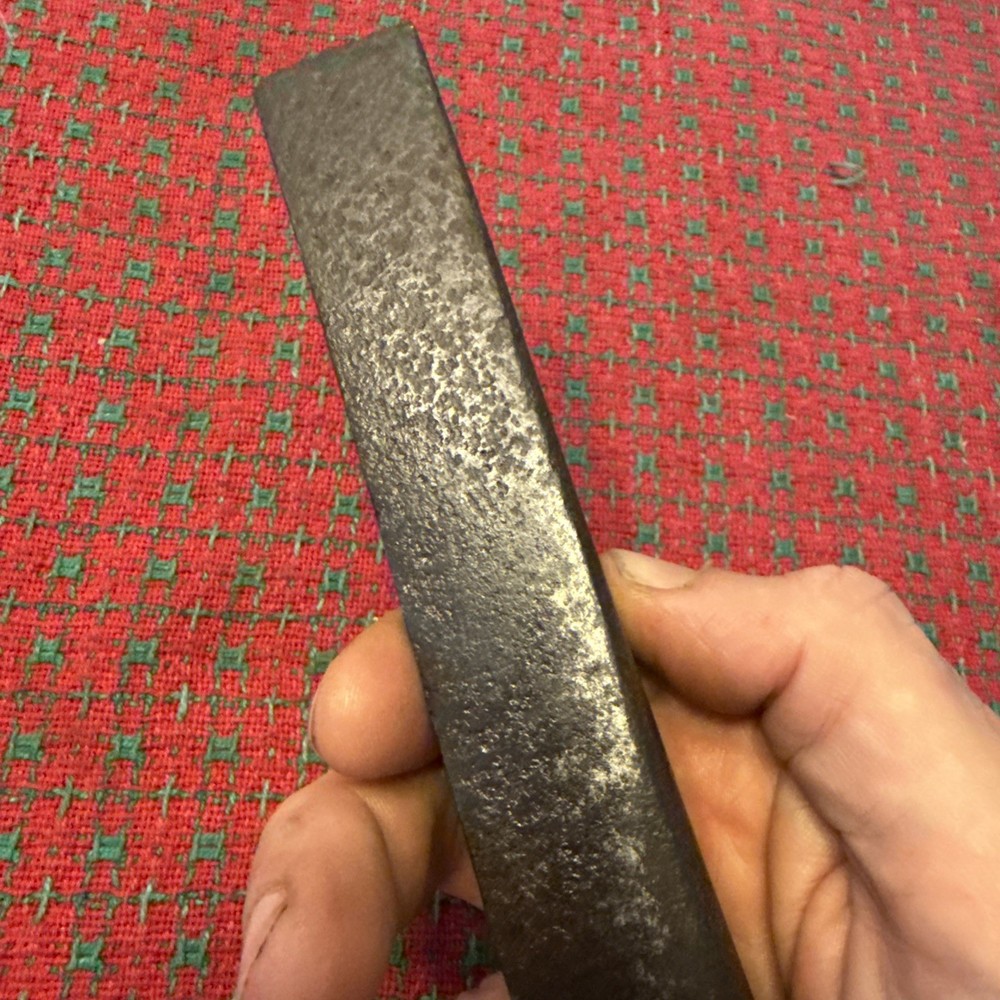 Antique Corner Chisel Heavy Duty Timber Slick Wood Leather Handle