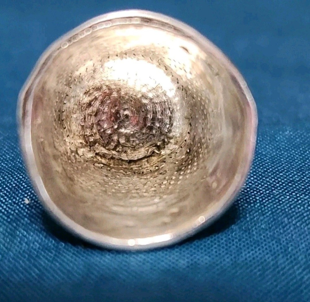 Vintage Sterling Silver Thimble (Unknown Maker/Size)