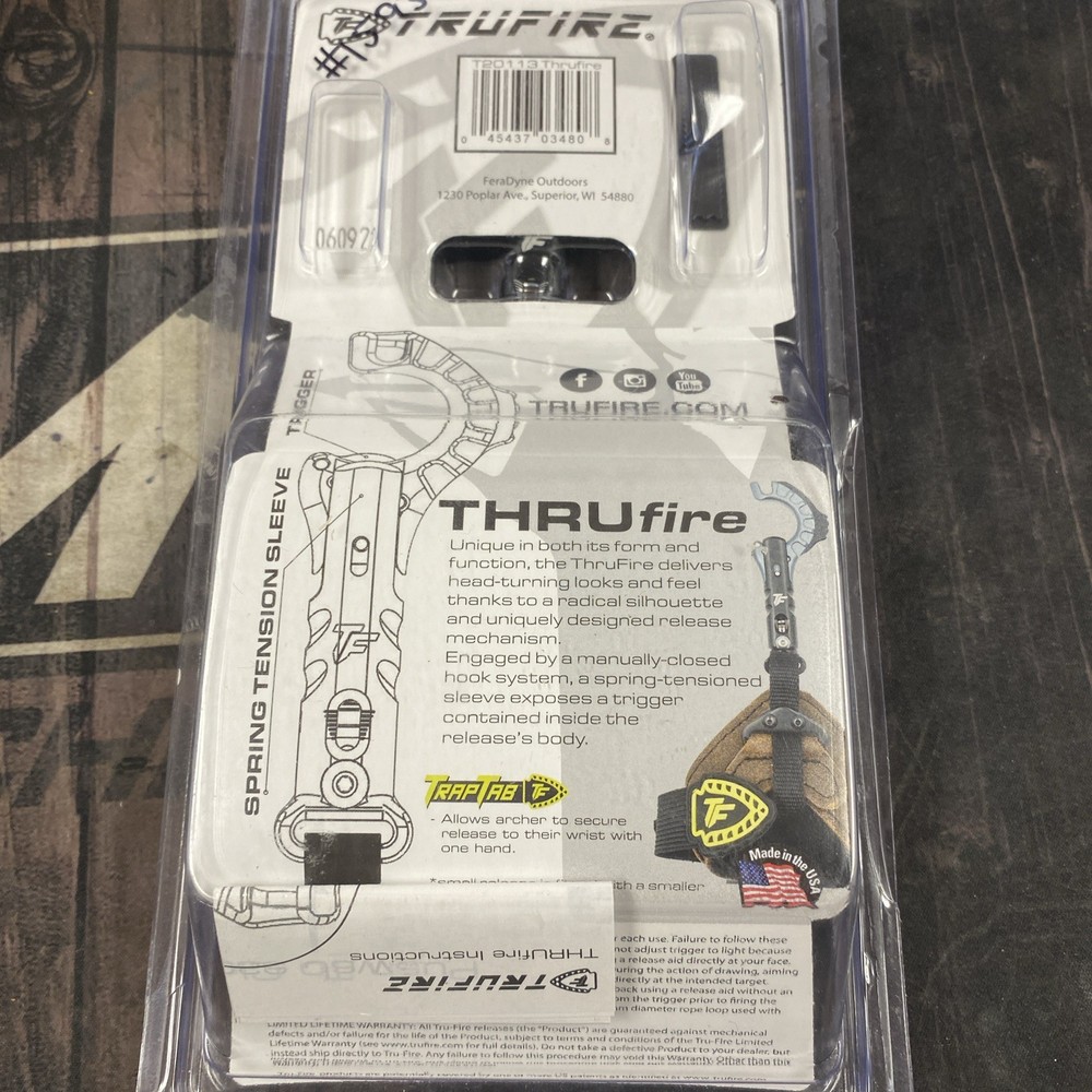 TruFire Thrufire Adjustable Archery Wrist Release Aid, Silver - T20113