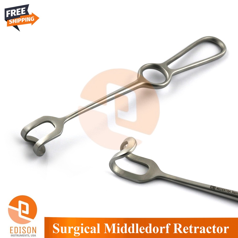 3Pcs Surgical Retractors Veterinary Middledorf Langenback Soft Tissue Retraction