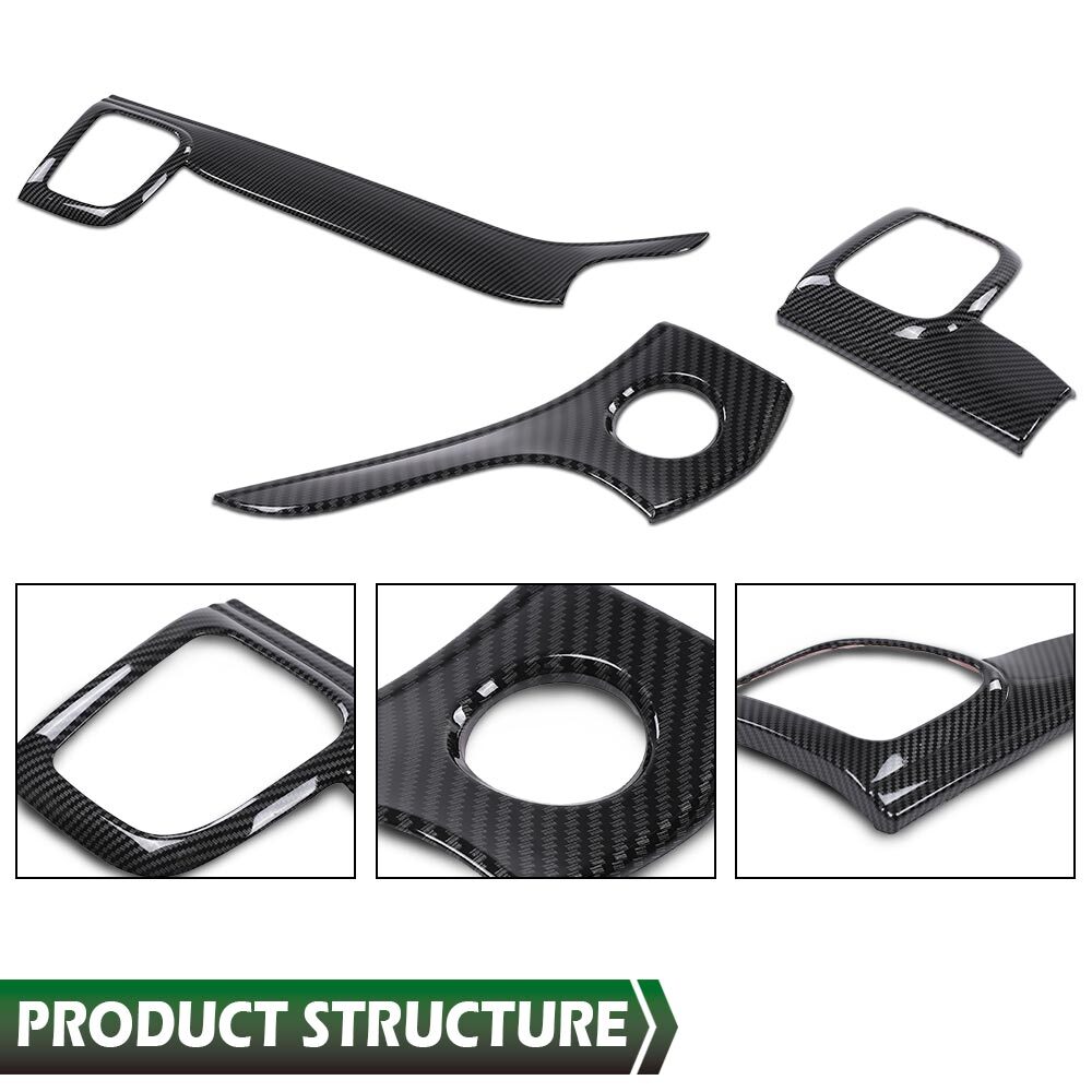 Fit For 2011-2020 Jeep Grand Cherokee Dashboard Panel & Door Handle Cover Trim