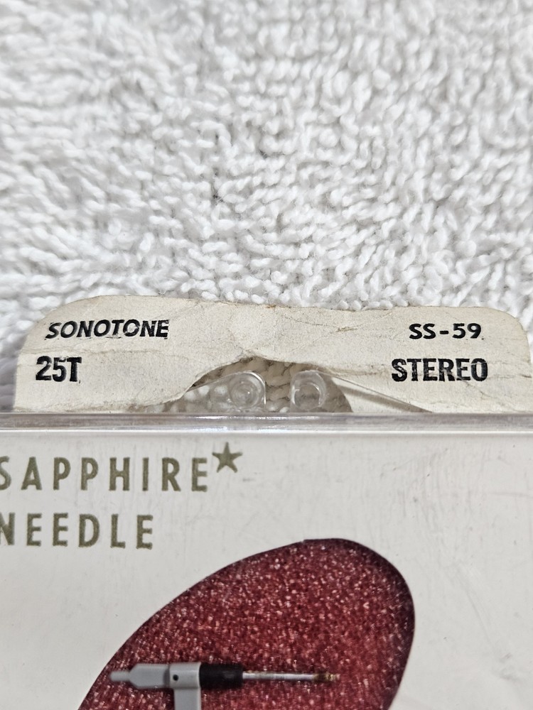 Transcriber Sapphire Needle SS-59 For Sonotone 25T Cartridge