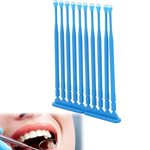20pcs Disposable Microbrushes - Adhesive Tip Applicator for Liquid, Oral Care &