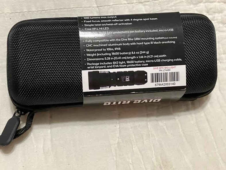 Dive Rite - BX2 Handheld Light- High Intensity LED-Focus Beam-New