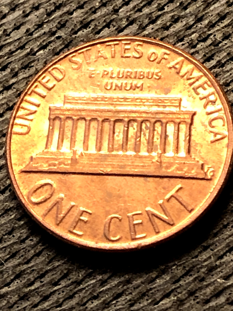 1982 NMM LINCOLN 1c errors: LTRS TOUCHINGRIM R/SIDE CLOSE AM AU