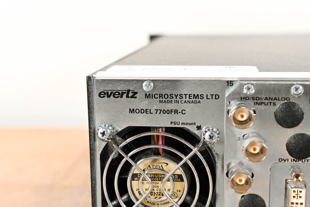 Evertz 7700FR-C Multiframe Chassis with Cards CG00423
