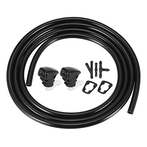 Front Windshield Wiper Nozzles Kit for Dodge Durango with Gaskets 2 Meter